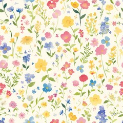 Serene Pastel Succulent and Flower Garden Illustration Vintage Floral Elegance: Timeless Garden Illustration. Design for background, graphic design, print, poster, interior, packaging paper