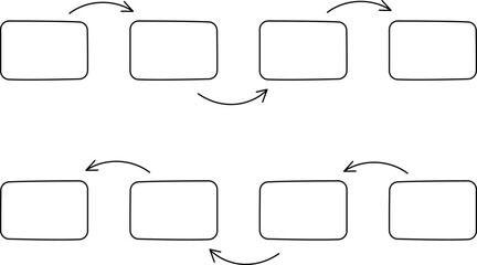 Hand drawn school infographic elements collection. Marker circles, pointing arrows, frames doodle vector elements illustrations.