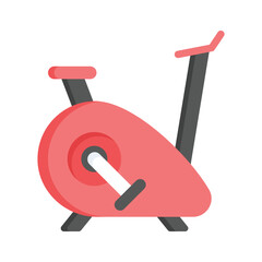 stationary bike showing concept icon of exercise cycle, customizable vector