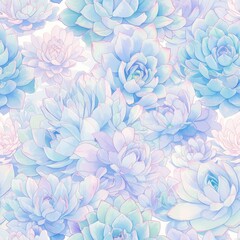 Pastel Floral Watercolor Background with Spring Blossoms Vintage Floral Elegance: Timeless Garden Illustration. Design for background, graphic design, print, poster, interior, packaging paper