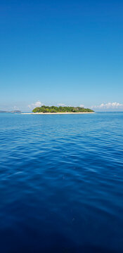 View of Amiga Island from a boat