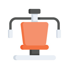 Grab this beautifully designed flat icon of Gym machine, workout equipment
