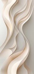 a white and beige wavy lines