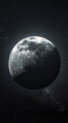 Obraz premium Moon in space astronomy outdoors nature.
