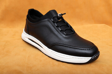 sports men's shoes on colorful background