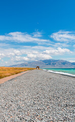 Sailimu Lake scenery in Xinjiang, China