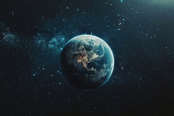 Obraz premium The earth in galaxy astronomy universe outdoors.