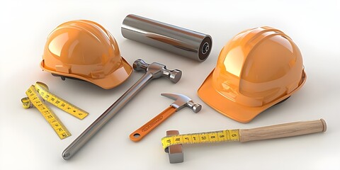 Construction tools and equipment: a collection of tools and machinery used for building and construction projects.