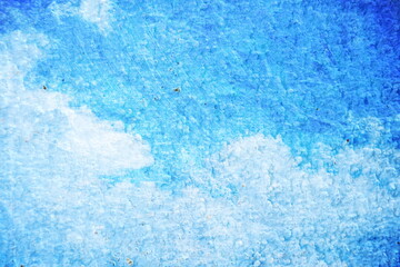 Blue abstract painting graphic background