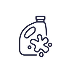 Stain remover line icon on white
