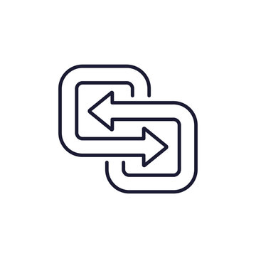 Substitute or replace line icon