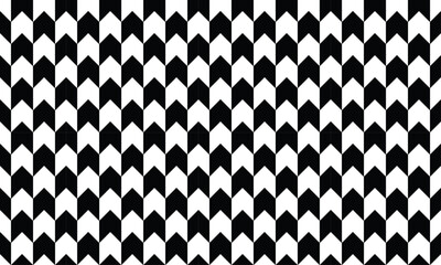 upward arrow pattern. interlocking arrows seamless template black and white. abstract background. vector illustration