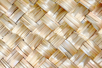 Woven basket material closeup