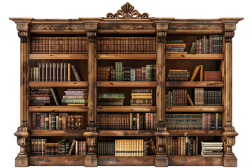 A wooden bookcase packed with a colorful array of books
