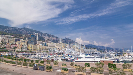 Monte Carlo Port Hercule panorama timelapse hyperlapse.