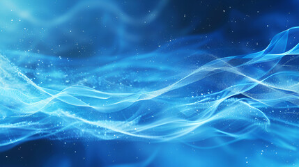 Abstract blue background. Wavy curve design,Abstract blue windy background,abstract blue background with glowing lines and particles,A vibrant blue abstract background with flowing waves of light. 


