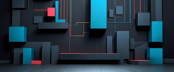 Modern abstract 3D background
