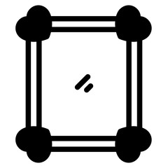 mirror with love icon