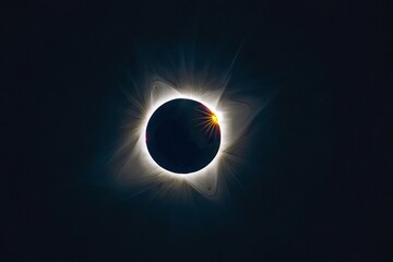 The Blazing Sun During a Total Eclipse, Capturing Natures Majesty