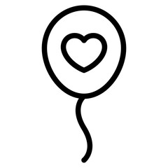 balloon decoration icon