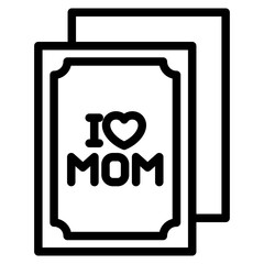 greeting card, mother's day icon