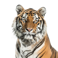 Obraz premium white bengal tiger isolated on white