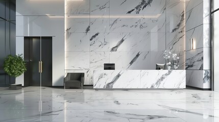Marble Granite White Background Wall Surface

