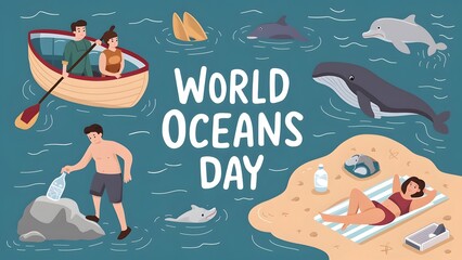 world oceans day poster