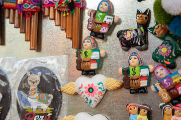 Fridge magents Colorful handicrafted peruvian peru souvenirs