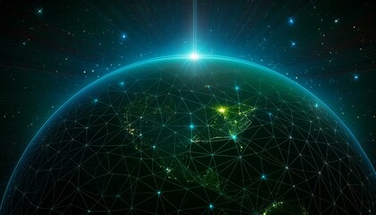 Fototapeta premium earth globe with space for text