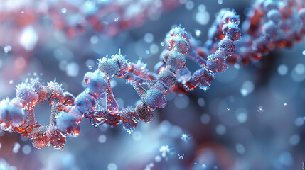 close up of DNA
