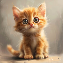 cat on the table, Generative AI