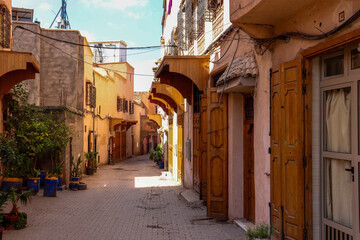 narrow street in the marrakesh