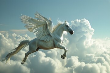Obraz na płótnie Canvas Pegasus stallion animal mammal.