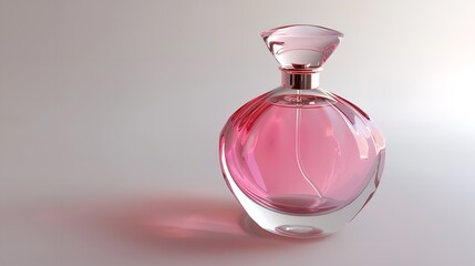 Perfume Bottle Isolated on White Background

