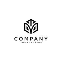 TMP hexagon logo vector.Develop, natural, luxury, modern, finance logo, strong, suitable for your company.