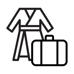 Cultural Tourism Vector Line Icon Design