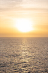 Fototapeta na wymiar Beautiful photo of the sea - beautiful golden sun