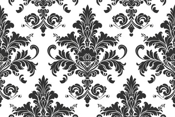 Royal Flourish: Bold damask patterns with intricate details and flourishes.
