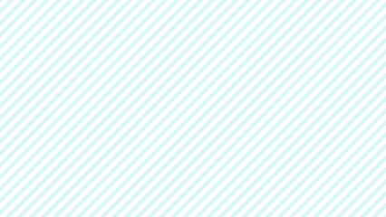 パステルミントブルーの斜めストライプ柄背景、アスペクト比 16:9、背景透過