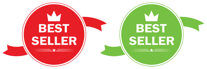 Best Seller label for business purpose. vector Illustration. EPS 10