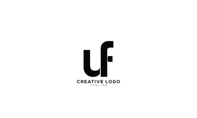 Obraz premium UF Abstract initial monogram letter alphabet logo design