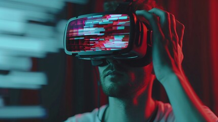 Digital Glitch in Virtual Reality