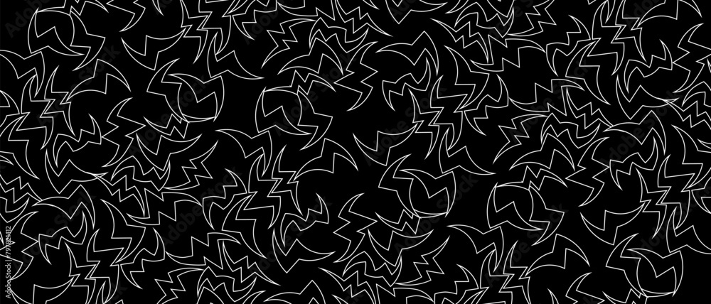 Poster abstract background with sharp shapes. modern black and white background. vector eps 10