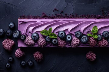 Obraz premium Desserts for all color of purple professional advertising food photography