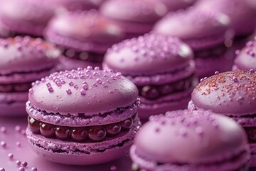 Fototapeta premium Desserts for all color of purple professional advertising food photography