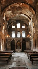 Obraz premium Ancient Style Church interior 