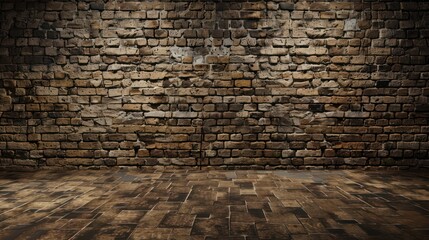 Rustic red brick wall grunge background
