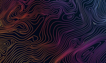 Naklejka premium Vector illustration_of_colorful_lines_forming