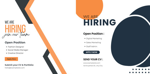 We are hiring job vacancy Social Media Post Or Instagram Promotional Social Media Square Banner And Square Flyer Template Design